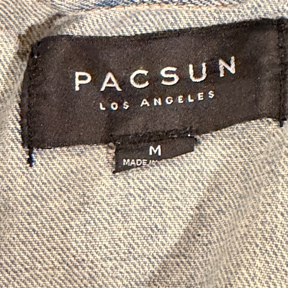Men’s PacSun Light Blue Denim Jacket size medium - Picture 3 of 8
